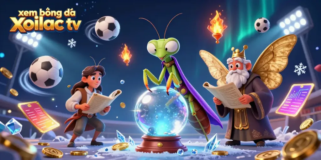 Bet on excitement with xem bóng đá xoilac tv in a vibrant cartoon illustration.