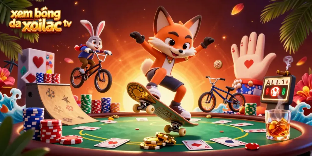Experience xem bóng đá xoilac tv with vibrant 3D casino characters showcasing energetic highlights and exciting elements.